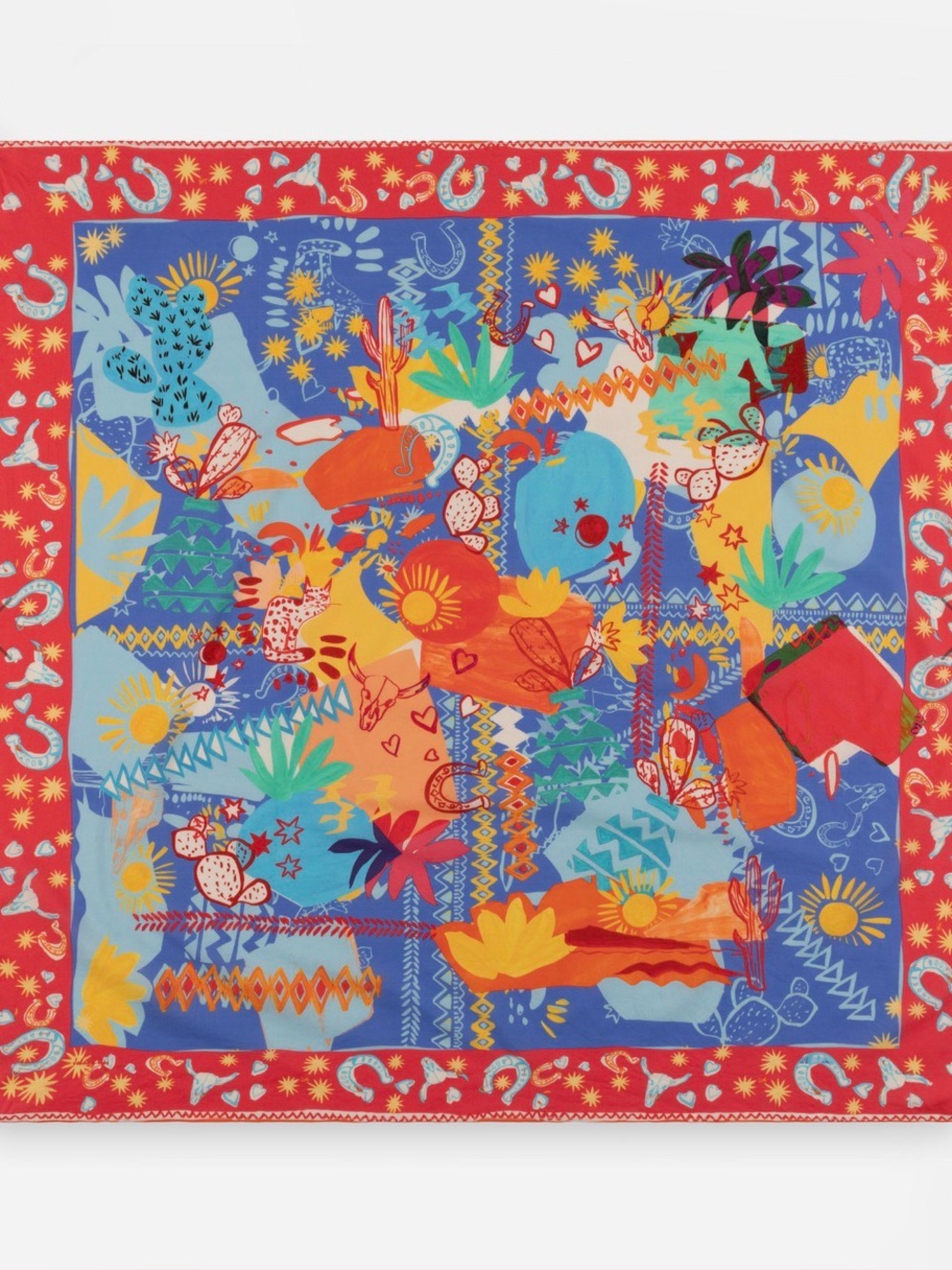 Johnny Was Liberty Head Scarf Brand New in Pkg $78